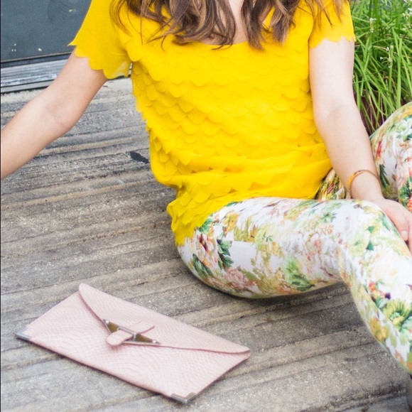 Tarnish Salmon Pink Python Clutch - image 2