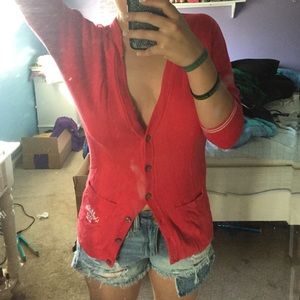 Hollister cardigan size medium