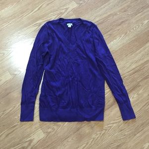 Old navy purple v neck sweater