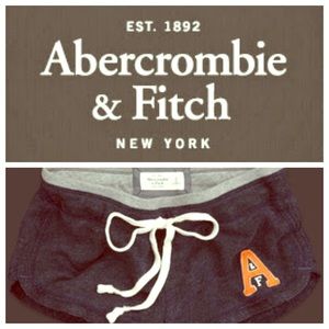 Abercrombie & Fitch Navy Gym Short SZ L