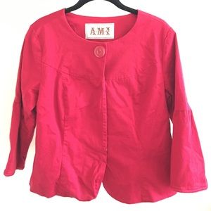 AMI Red jacket cape style