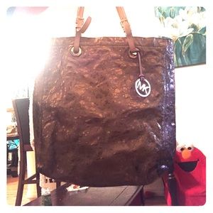 Michael Khors Gold Tote Bag