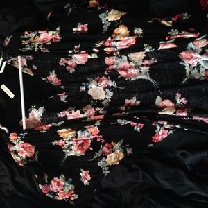 Cute floral back crochet cardigan