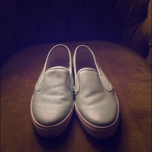 Topshop Sea Foam Slip On Sneakers