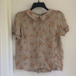 Topshop Peter Pan Collar Blouse