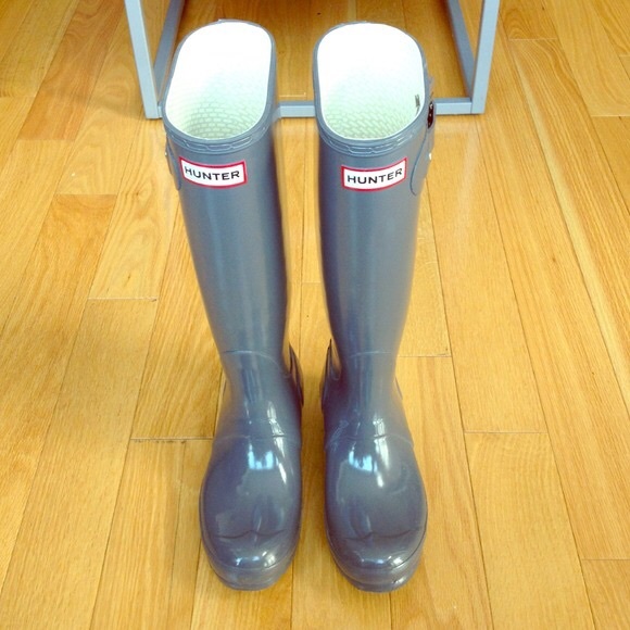 Gray Tall Hunter Boots XX SOLD ON MERICARI XX - Picture 1 of 3