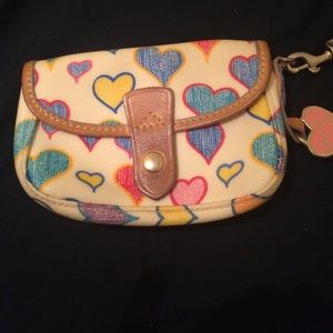 Heart Dooney & Bourke Wristlet