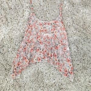 Brandy Melville flowered tank