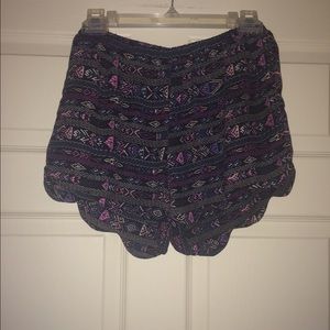 Tribal patterned shorts
