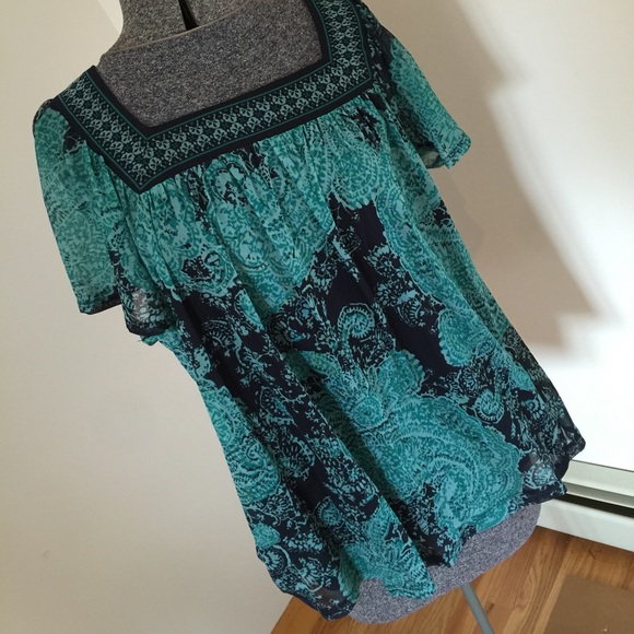 ⭐️⭐️Boho flowing short-sleeve top⭐️⭐️
