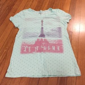 NWOT XL American Eagle Paris Je T'aime Tee