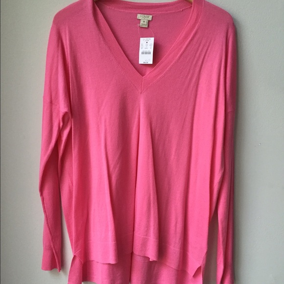 J Crew pink sweater.  New with tags.