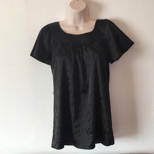 Silky black blouse