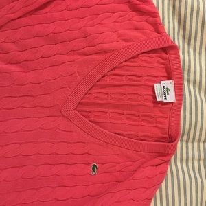 Coral Lacoste Sweater