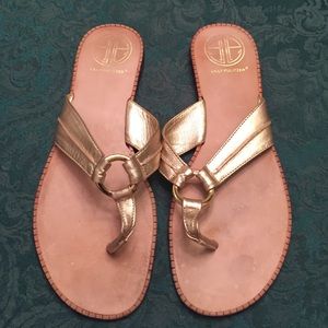 Lilly Pulitzer Gold Sandals