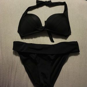 Mix and match black bikini