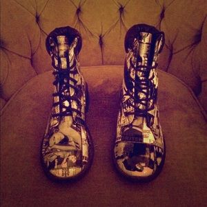 Newspaper Boots