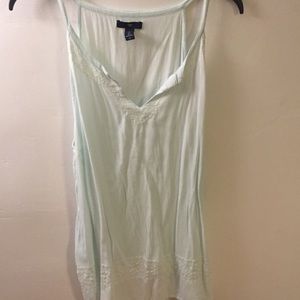 Mint green tank top