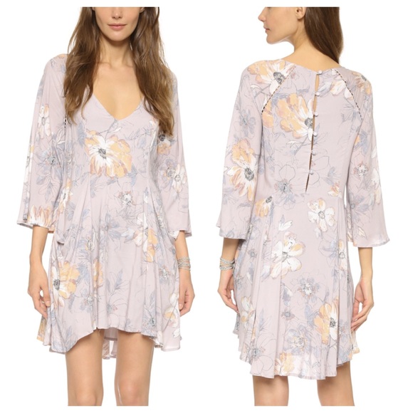Free People Dresses & Skirts - Free People Eyes On You Mini Dress in Stone Combo
