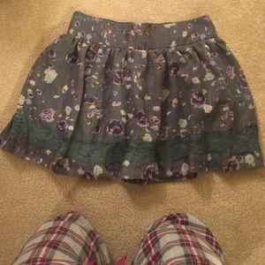 Floral printed skirt