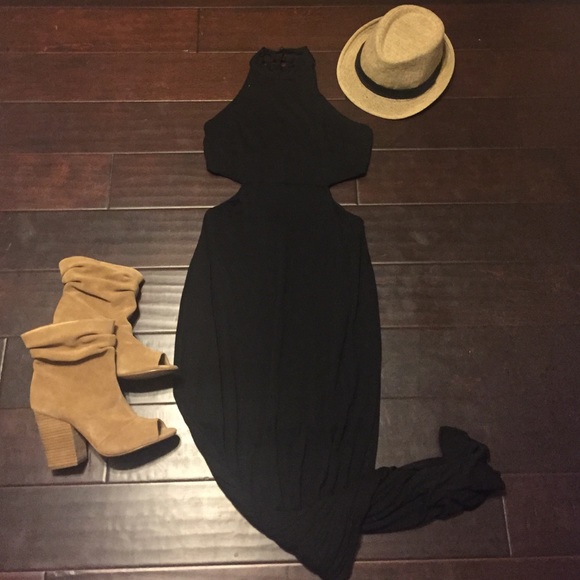 Open back maxi dress