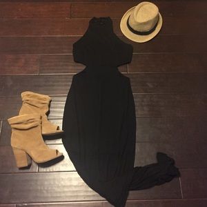 Open back maxi dress