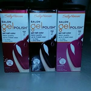 3 lot Sally Hansen gel polish
