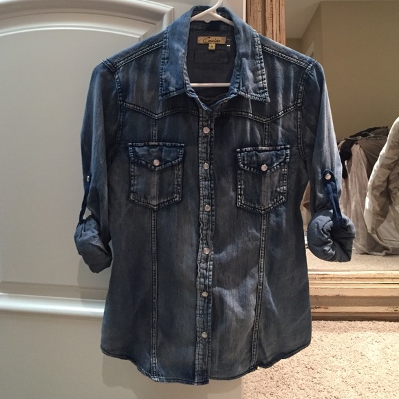 Jean top worn once