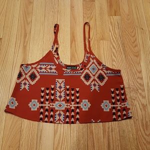 Wet Seal Aztec crop top XS