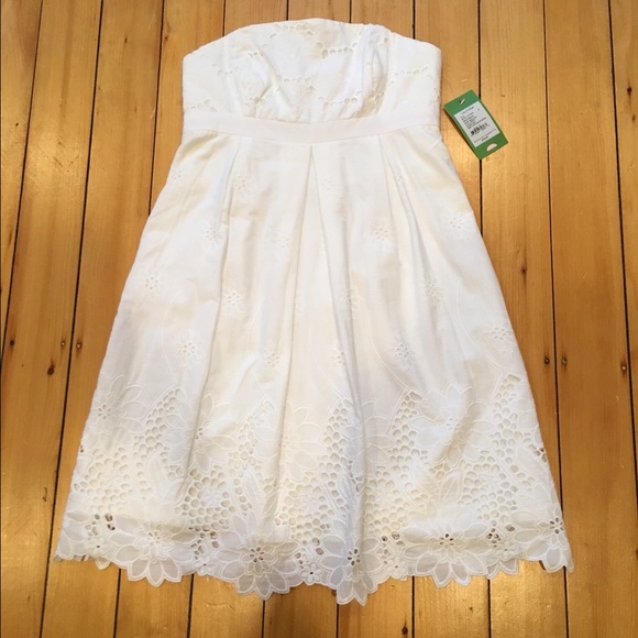 *SOLD Lilly Pulitzer Betsey Eyelet Strapless Dress - Picture 2 of 4