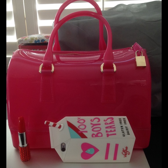 'Foorlah' Magenta jelly bag/candy bag