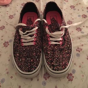 splattered color vans