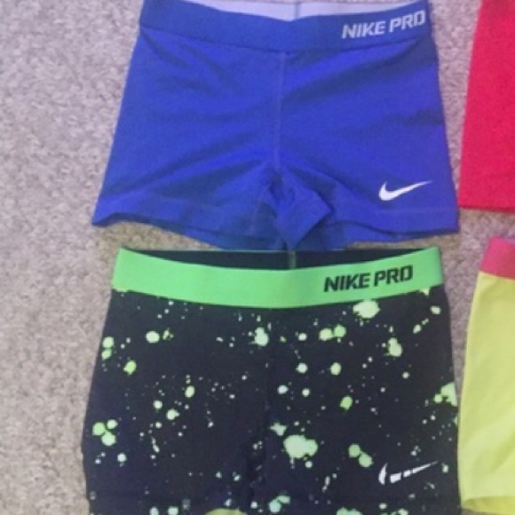 Blue then green and black splatter paint