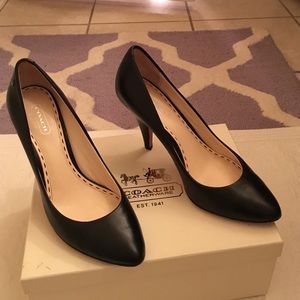 Coach black pumps