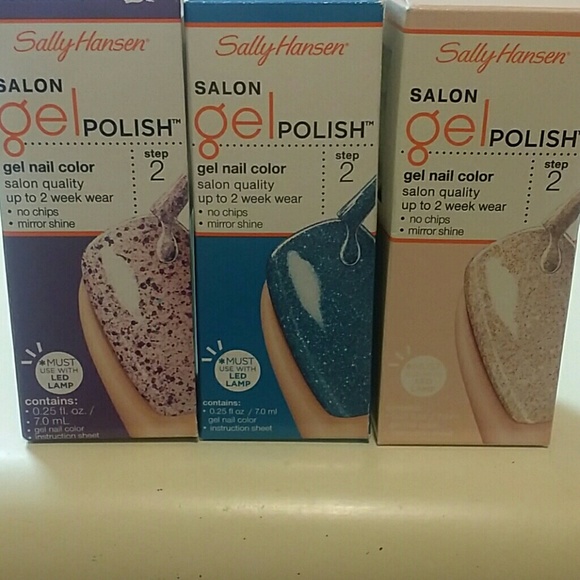 3 lot Sally Hansen gel polish NEW UNUSED