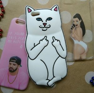 Middle Finger Cat iPhone 6/6s Case