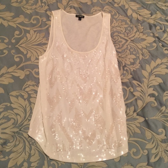 Express Zig Zag Sequin top