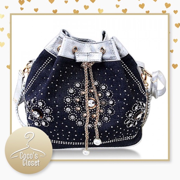 Coco's Closet Handbags - Denim & Rhinestones Shoulder Bag
