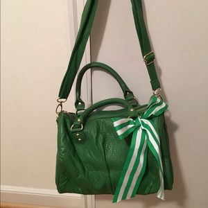 Steve Madden green bow purse