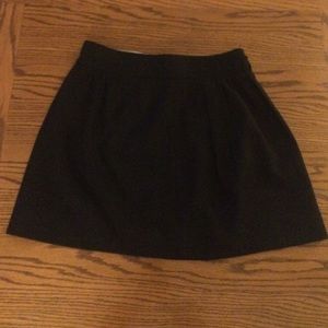 J. Crew Black mini skirt