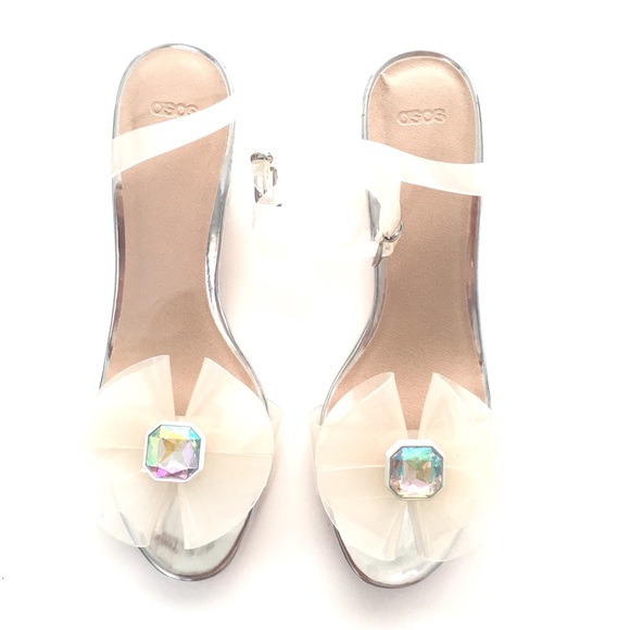 ASOS Shoes - Asos Hyperactive Heeled Sandal In Clear