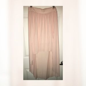 American Eagle Pink High/Low Skirt