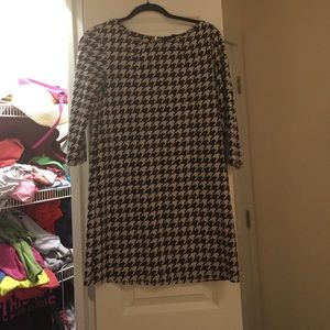 Houndstooth Shift Dress