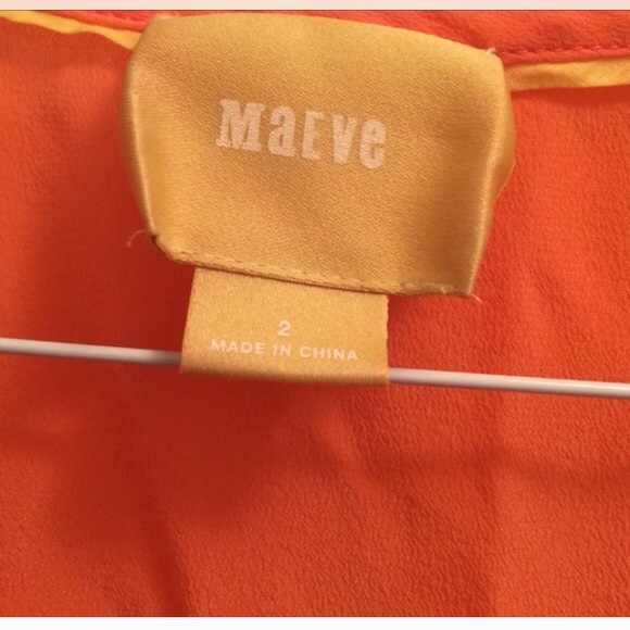 Orange Ruffled Top - Picture 2 of 3