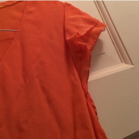 Orange Ruffled Top - Picture 3 of 3