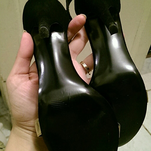 Steve Madden realove black & gold heel - Picture 3 of 4