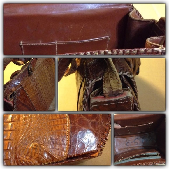 VINTAGE GENUINE ALLIGATOR HANDBAG - Picture 3 of 4