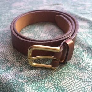 American Apparel Flat Edge Leather Belt Small