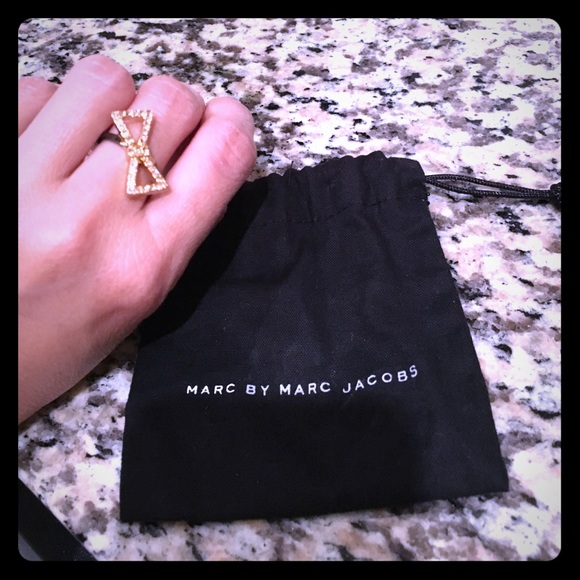Marc By Marc Jacobs Bow Rhinestone Ring NWOT