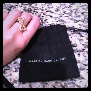 Marc By Marc Jacobs Bow Rhinestone Ring NWOT